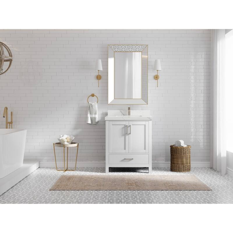 Willow Collections 30 in. W x 22 in. D Malibu Single Sink Bathroom Vanity with Countertop