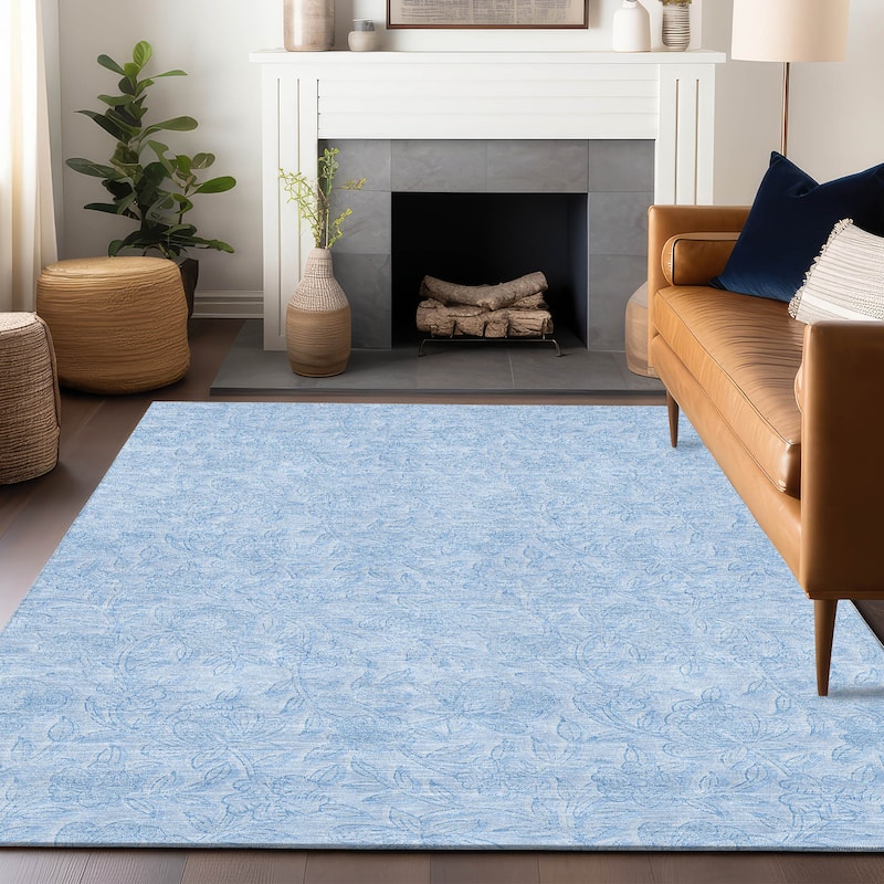Premium Washable Super Soft Muted Floral Mayfield Rug