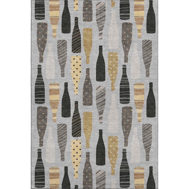 Premium Washable Super Soft Champagne Celebration Mayfield Rug