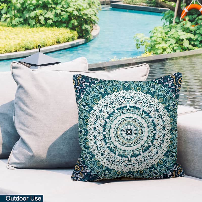 Premium Indoor/Outdoor Throw Pillows with Inserts for Patio Furniture, Chairs, and Indoor Décor |18''X18'' | 12''X20''