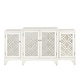 preview thumbnail 2 of 8, Madison Park Verona Cream Quatrefoil Dining Buffet Server