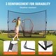 preview thumbnail 13 of 19, Golf Practice Hitting Net, Huge Personal Driving Range for Indoor or Outdoor Use, Portable Home Golf Aid Net
