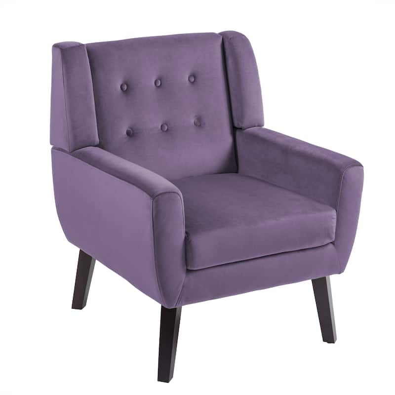 2 Set Modern Accent Chair Velvet Armchair