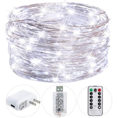 USB Twinkle Fairy Lights with Remote Adapter - Medium