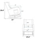 preview thumbnail 5 of 59, High back Upholstered Accent Rocking Chair Nursery Chair With Retractable Footrest