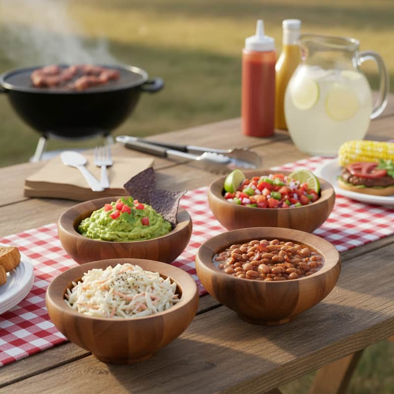 Nambe Set of 4 Yaro Salad Bowls - 36 oz