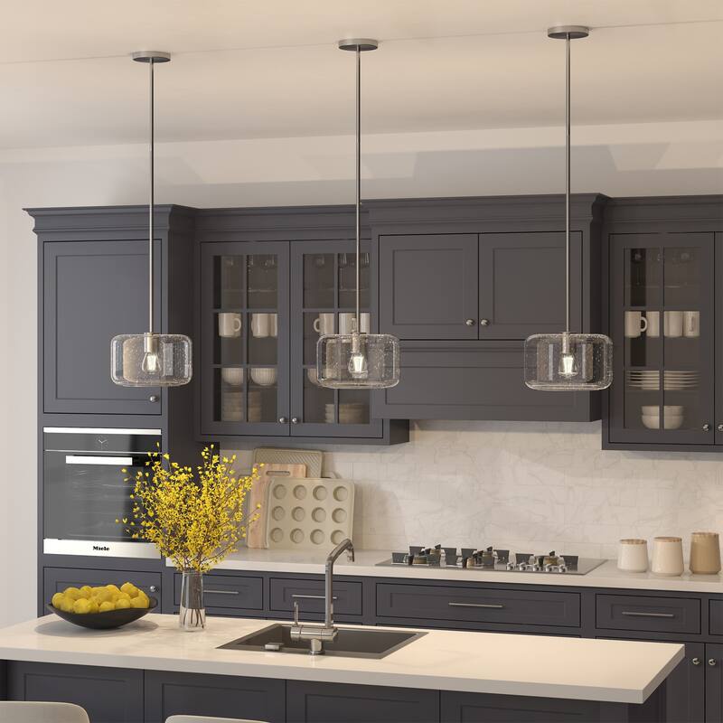 Channing 11" Wide Pendant with Glass Shade