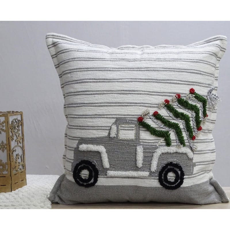 Vibhsa 20"x20" Holiday Car Throw Pillow