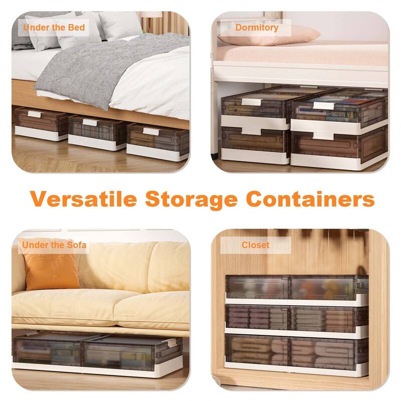 2-Pack Under Bed Storage With Wheels Underbed Storage
