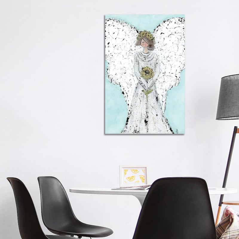 iCanvas "Sunflower Angel" by Ashley Bradley Canvas Print - 40x26x1.5