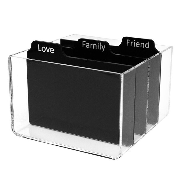 Polaroid Clear Acrylic Photo Storage Box With Dividers For ...