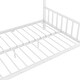 preview thumbnail 7 of 7, White Full Size Metal House Platform Bed with Two Drawers, Headboard and Footboard, Roof Design