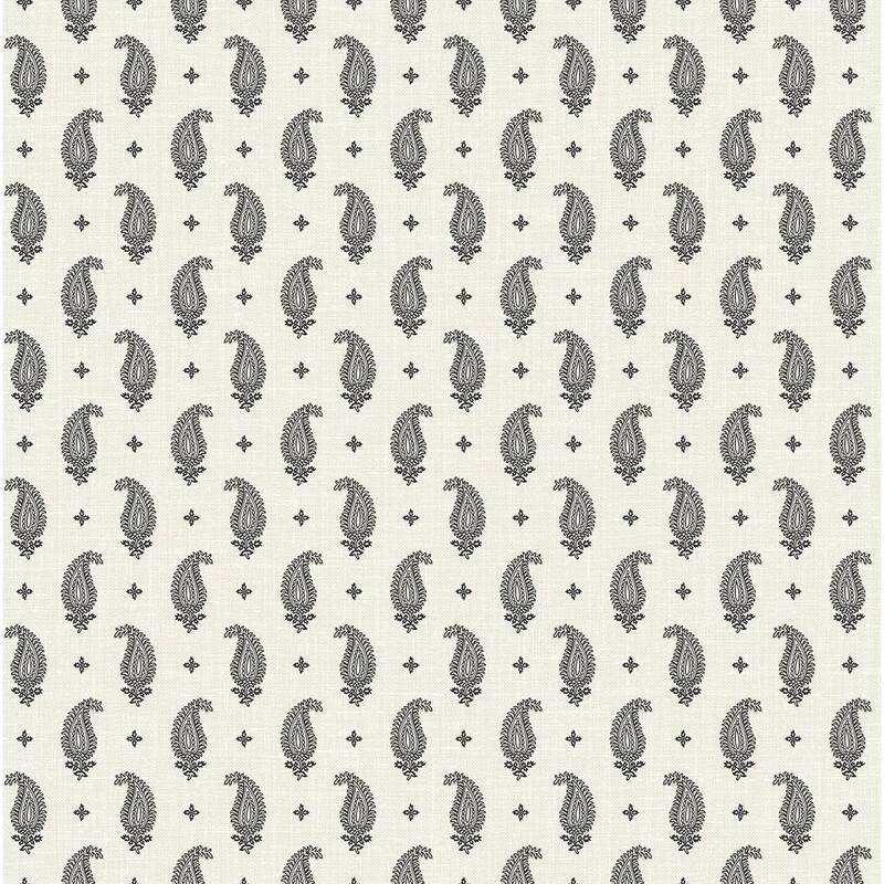 Seabrook Designs Maia Paisley Nonwoven Unpasted Wallpaper
