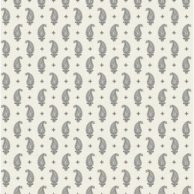Seabrook Designs Maia Paisley Nonwoven Unpasted Wallpaper