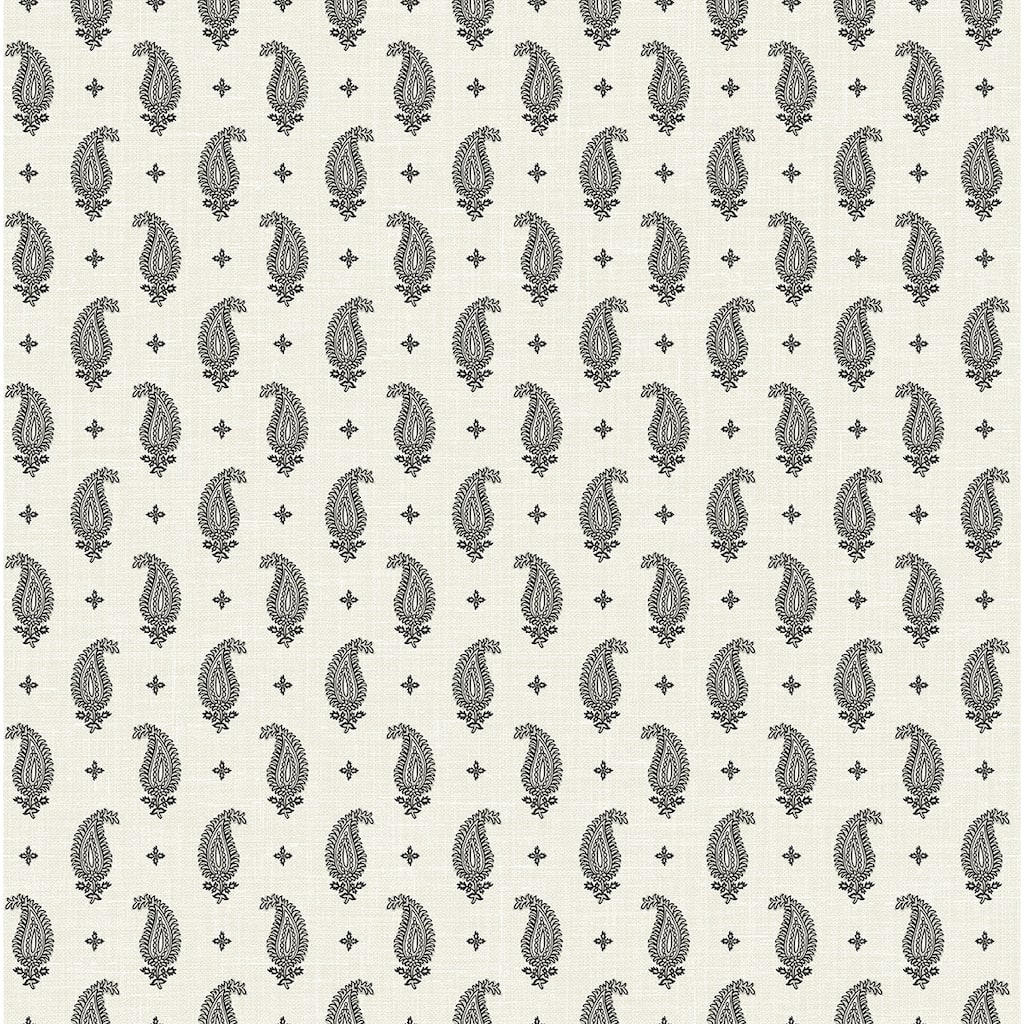 Seabrook Designs Maia Paisley Nonwoven Unpasted Wallpaper