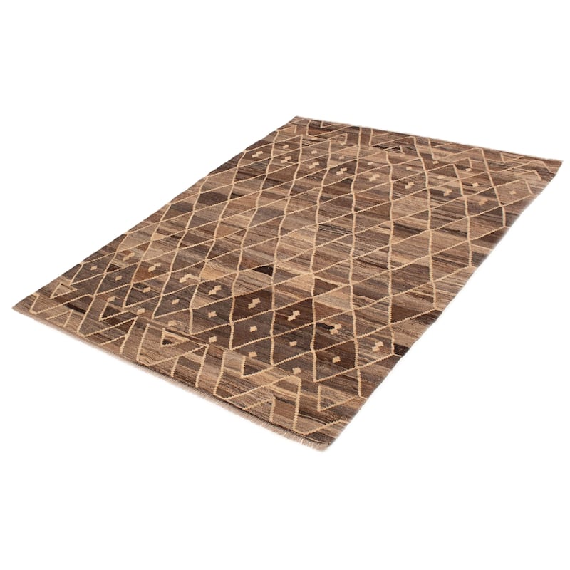 Sivas Brown Kilim 6'0" x 8'1" - 6'0 x 8'1