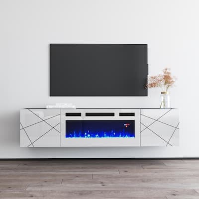 London WH-EF Electric Fireplace 63" TV Stand