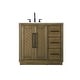 preview thumbnail 1 of 9, Elegant Lighting VF29036 Chase 36" Free Standing Single Basin Vanity Hazel Oak