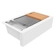 preview thumbnail 8 of 18, Karran 34" Undermount Large Single Bowl Quartz Farmhouse Workstation Kitchen Sink