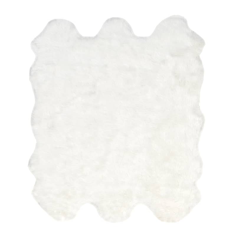 Nuloom Deonna Faux Sheepskin Shag Area Rug - 5'3" x 6'