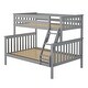 preview thumbnail 3 of 26, Now Furniture Twin Over Full Bunk Bed with Angled Ladder