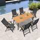 Option Brown Table - Set of 7
