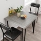 preview thumbnail 22 of 22, Dining Table Set of 2, Kitchen Table with Upholstered Chairs Dinning Table Set - 29.1x29.1x30in