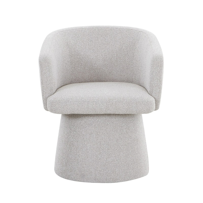 Brown/Gray Fabric Upholstered Wood Frame Dining Chair, Sturdy Dining Chair for Dining Rooms - 23.5