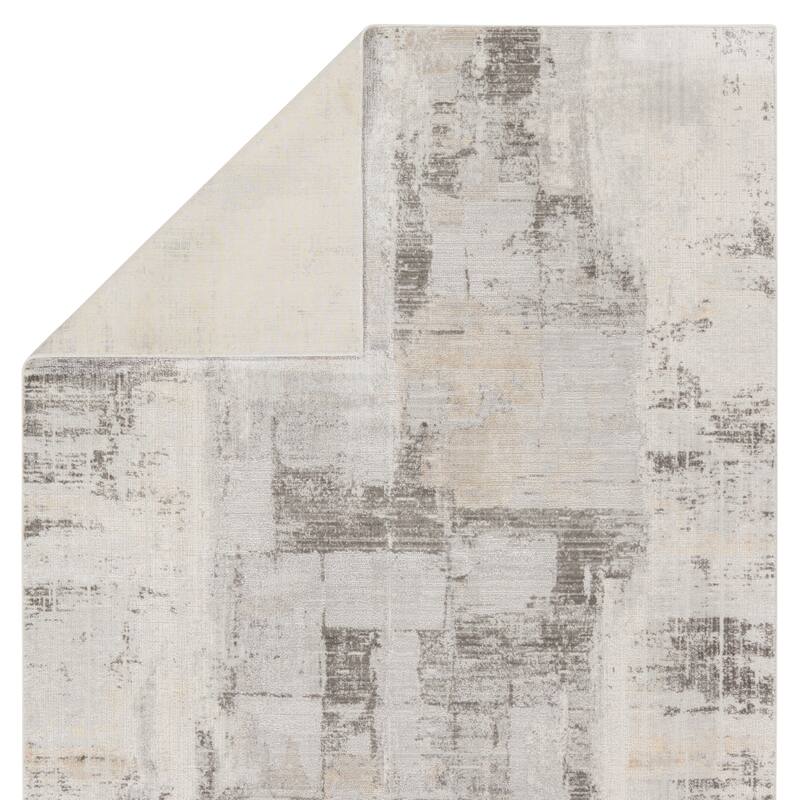 Malwin Abstract Cream/ Taupe Area Rug