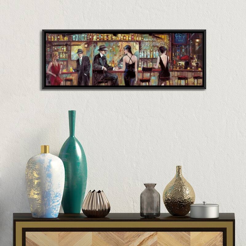 iCanvas "Happy Hour" by Ruane Manning Framed Canvas Print