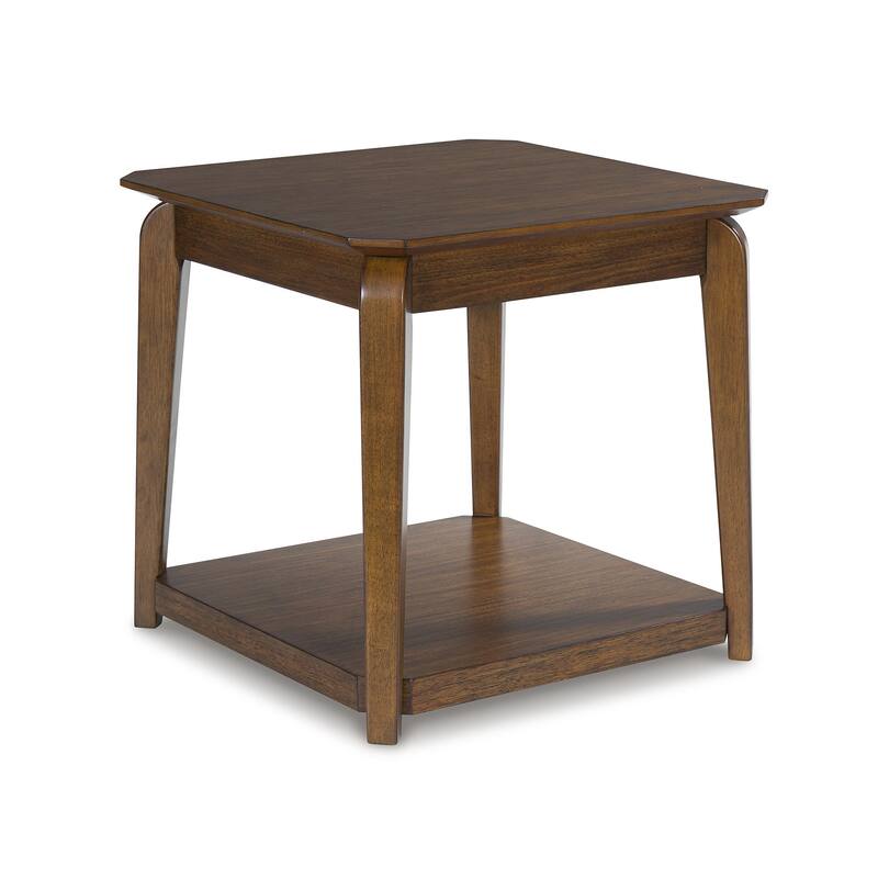 Signature Design by Ashley Trenmour Brown End Table - 25"W x 25"D x 24"H