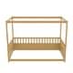 preview thumbnail 7 of 13, Twin Canopy Floor Bed with 21.45" Rails, Curtain Ready