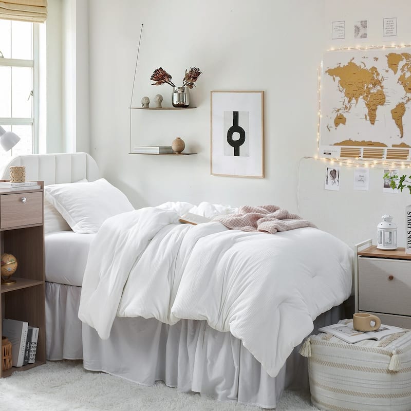 Love Thick® - Calming Coma Inducer Oversized Comforter Set - Milky White - Twin XL