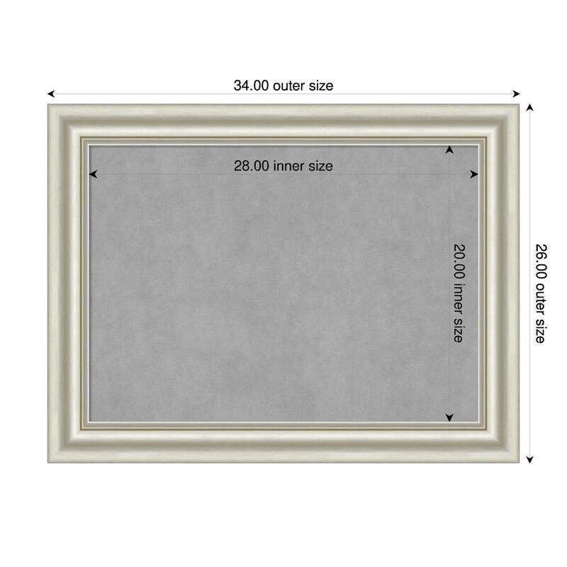 Amanti Art Sophia Gold Framed - 34 x 26 in - Sophia Silver