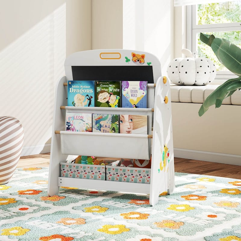 Costway 4-in-1 Kids Table & Chair Set with Magnetic Whiteboard & - See Details