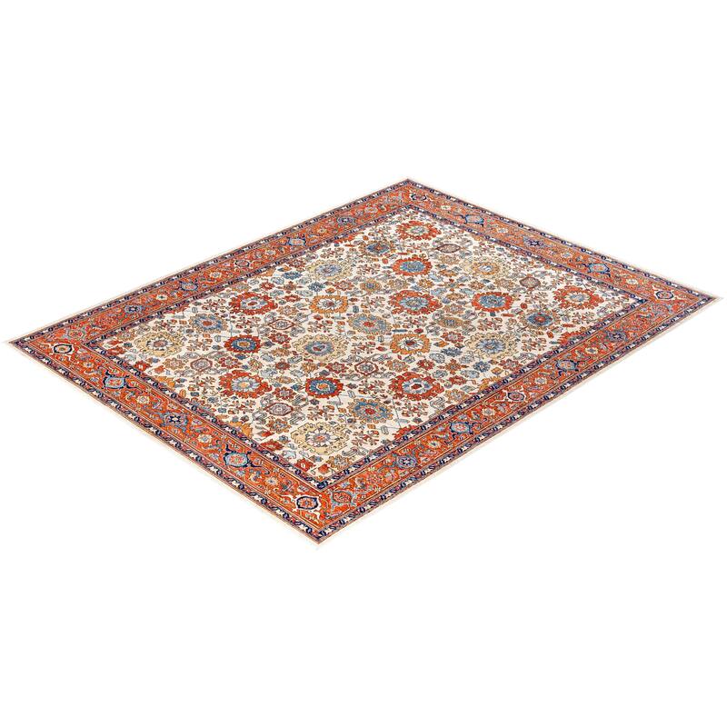 Serapi One-of-a-Kind Hand-Knotted Area Rug - Ivory - 8' 0" x 10' 1"