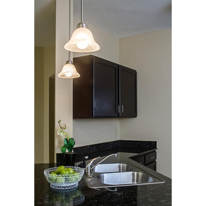 Design House 511634 Millbridge Traditional 1-Light Indoor Dimmable Mini Pendant with Alabaster Glass