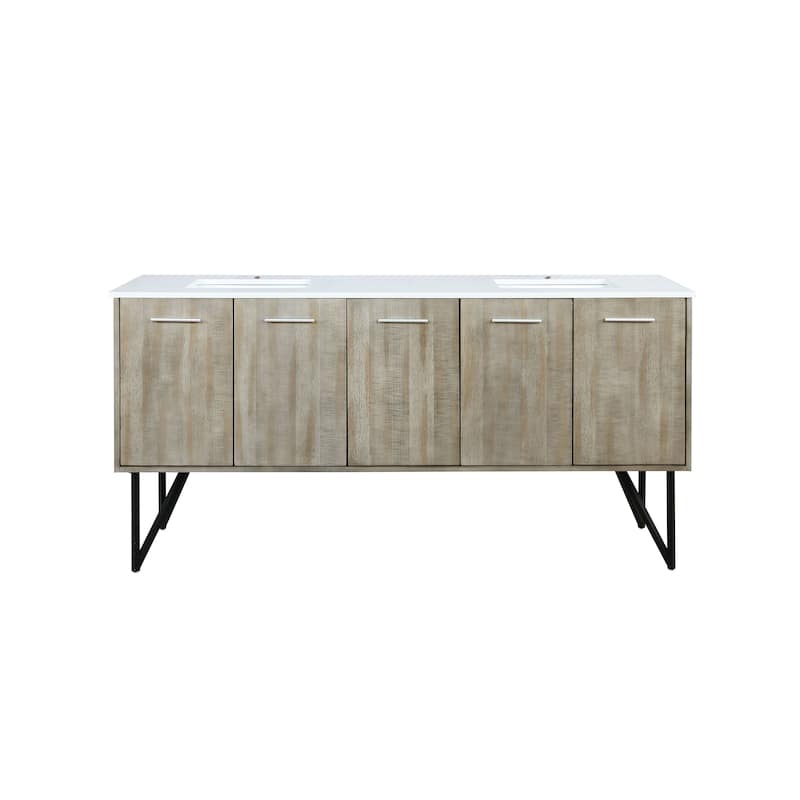Lancy 24 in W x 20 in D Rustic Acacia Bath Vanity and Cultured Marble Top