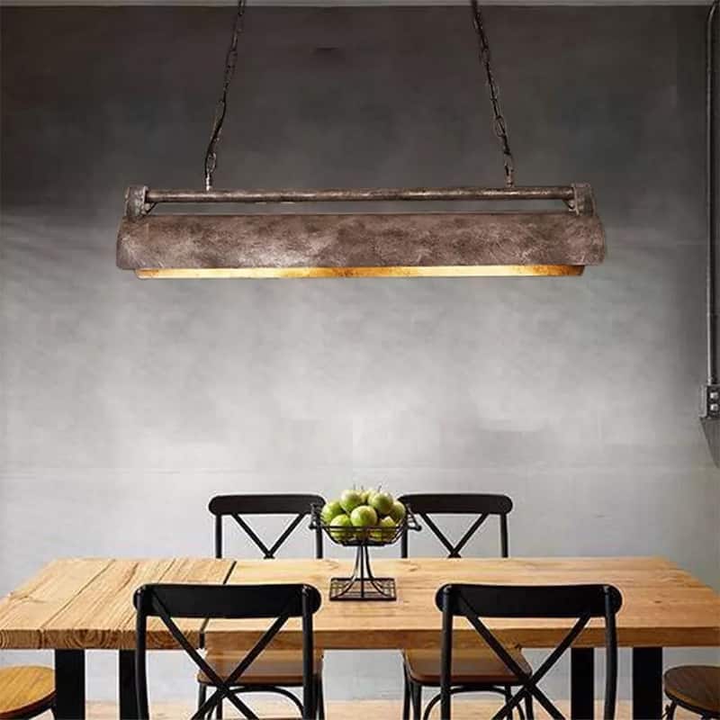 Rustic 4-Light Lantern Pendant Lighting Fixture Kitchen Chandelier - 31" x 39"