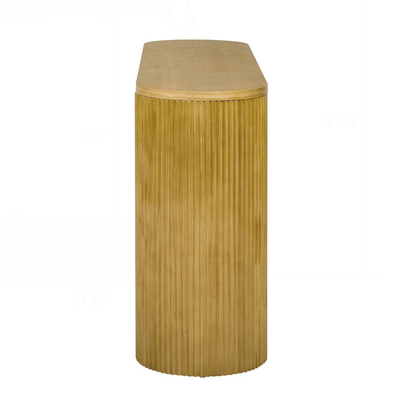 Sophisticated Console Table with Vertical Striped