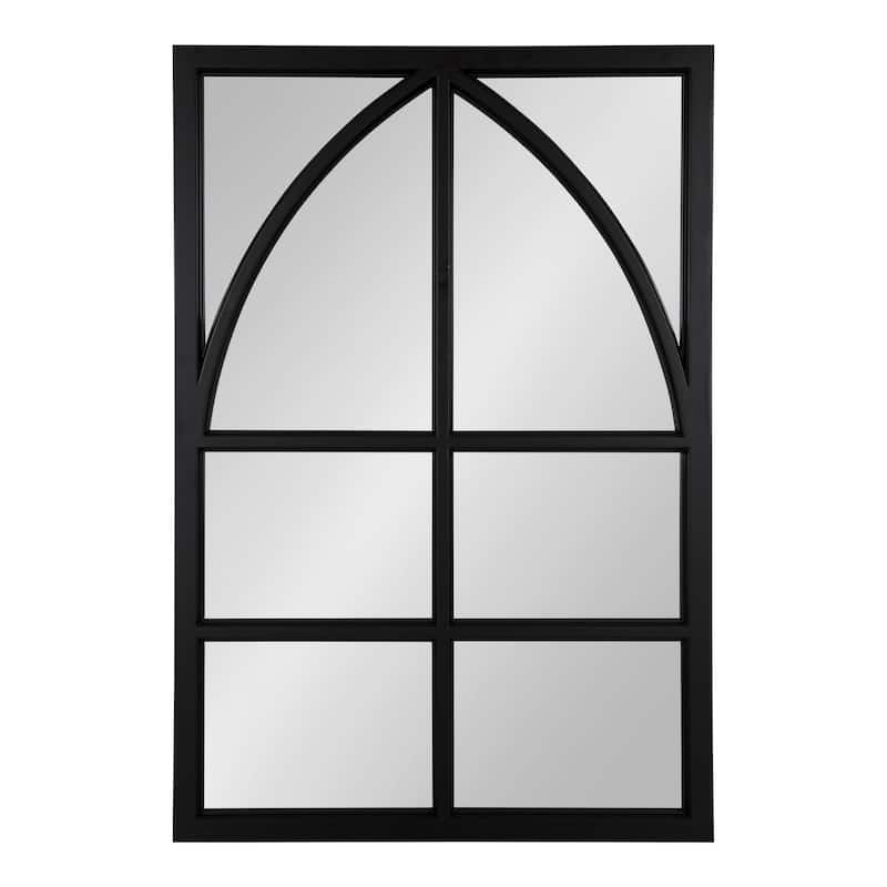 Kate and Laurel Hogan Wood Arch Wall Mirror - 24x36