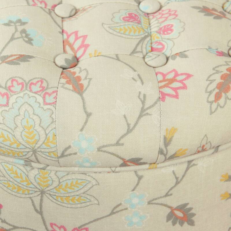 Carson Carrington Melahverfi Boho Tufted Storage Ottoman