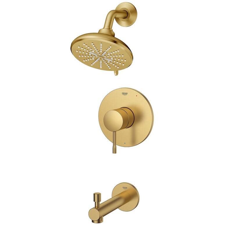 Grohe 10 249 6 Essence Tub and Shower Trim Package with 1.75 GPM Multi