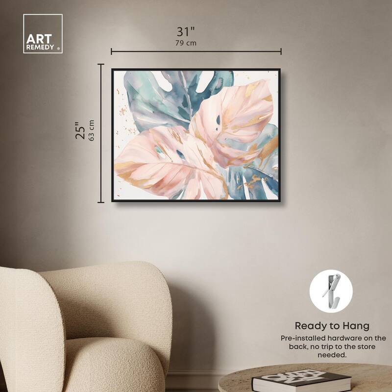 Golden Spritz Canvas by Art Remedy