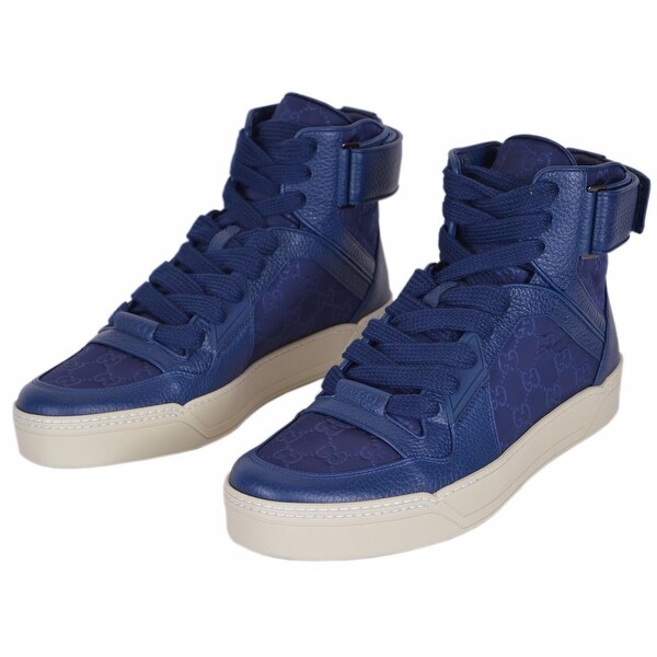 mens blue gucci trainers