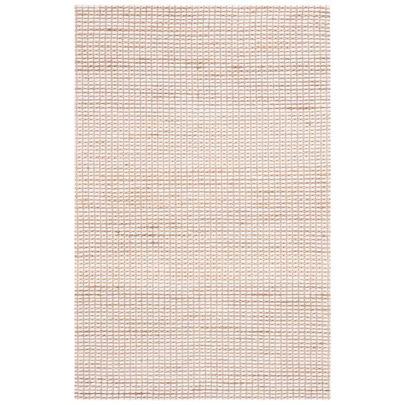 SAFAVIEH Handmade Marbella Helia Boho Braided Wool & Viscose - 5' x 8' - Brown/Natural - Rectangle