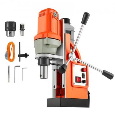 1200W Heavy Duty Magnetic Drill Press with High Magnetic Force and 1.5" Coring Accurate Drilling - 12.6" x 7.5" x 14.8"