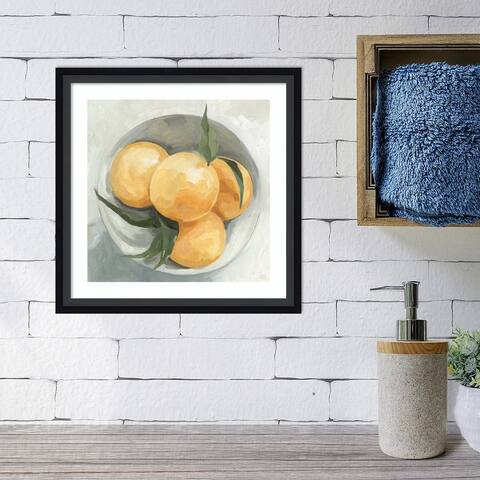 Fruit Bowl I by Emma Scarvey Wood Framed Wall Art Print