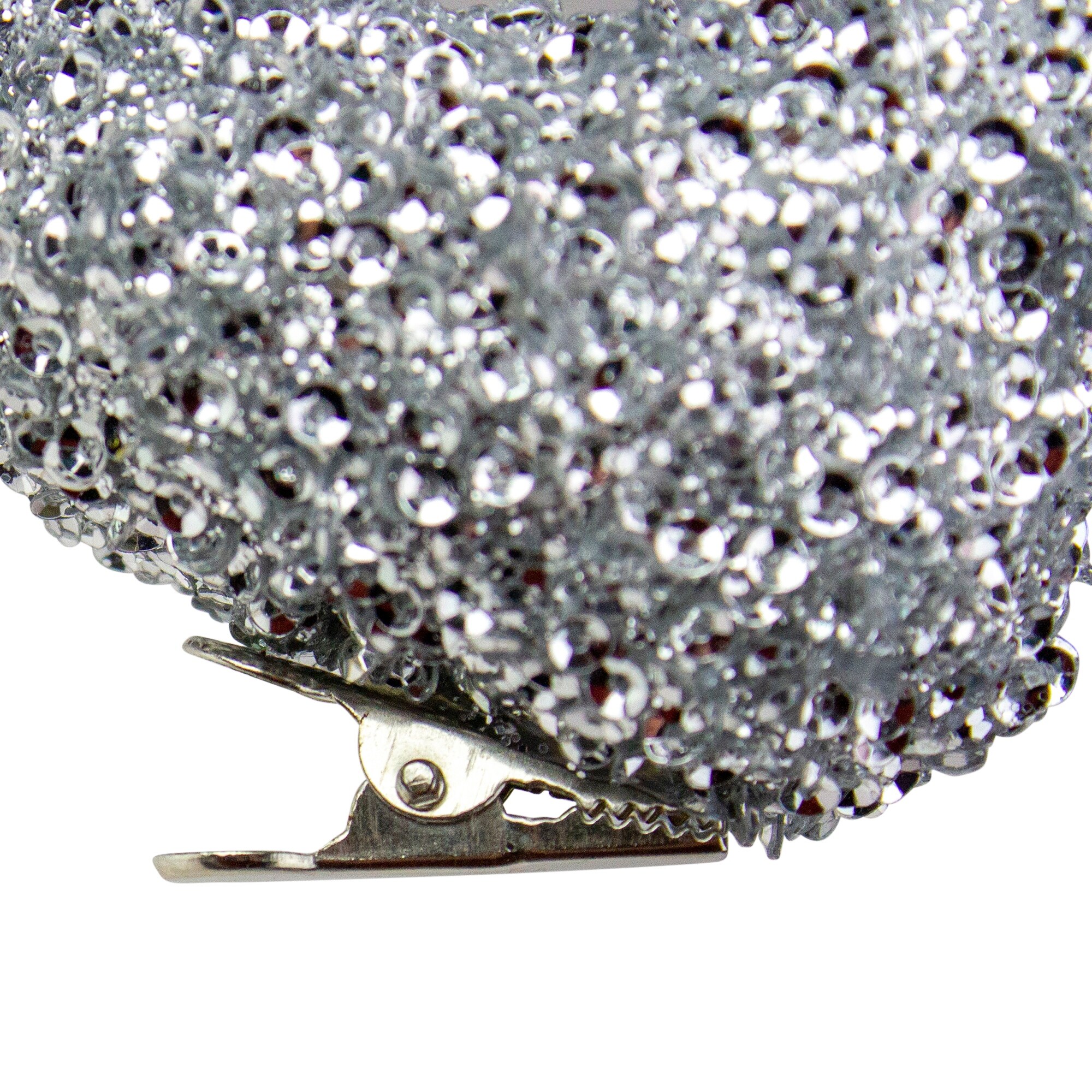 Shop 6 5 Silver Sequined Bird Christmas Ornament Decoration Overstock 30106463