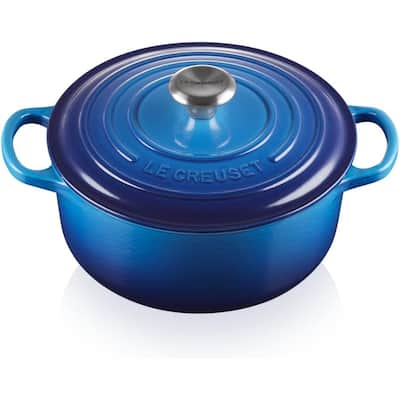 Le Creuset 3.5 qt. Enameled Cast Iron Signature Round Dutch Oven, Azure